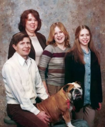 Смешные семейные фото с животными