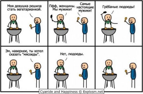 Смешные комиксы, карикатуры и картинки